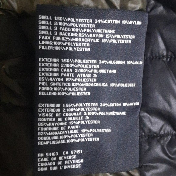 Guess Winter Ski Jacket Insert Quilted Puffer Hooded Trench Coat Small - Picture 14 of 14